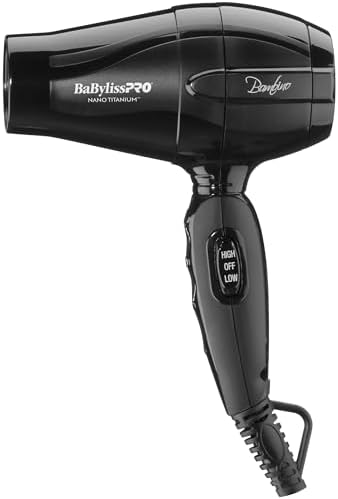 BaBylissPRO Nano Titanium Bambino Compact Dryer, 1 Count (Pack of 1) by BaBylissPRO