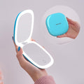 Mocado Compact Mirror with Light-4 Inches Compact 1x/10x Magnifying Mirror by Mocado