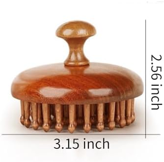 Fine teeth wood comb | wooden scalp massager hair growth - Image 6