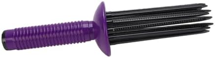 GOWENIC Curling Roll Comb, Non Slip Grip Hair Fluffy Styling Curler, Volumizing Styling Tool for All Hair Type, Purple, Curling Comb for Curly - Image 2