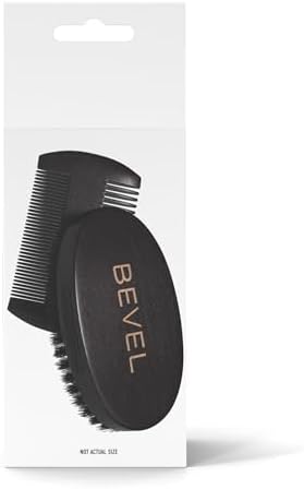 Bevel Premium 100% Boar Bristle Beard Brush & Deluxe Pearwood Comb Set - Image 4