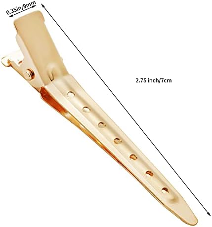 Bantoye 24 Packs Duck Bill Clips 2.75 Inch Metal Alligator Clip, Gold - Image 2