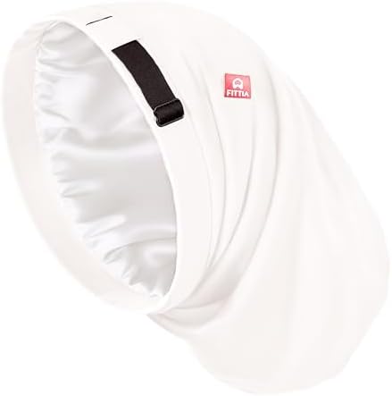 Large Satin Bonnet for Men Sleeping, Dreadlocks Loc Cap for Curly Wave Long by FITTIA