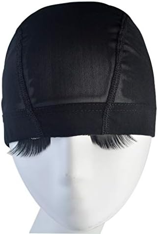 Tayfremn 12pcs Dome Caps, Mesh Dome Wig Cap Black Elastic Wig Caps Stretchable Spandex Dome Caps Breathable Nylon Light Hair Mesh Net for Men Women Wigs Making - Image 3