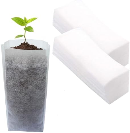 gardtree 3/4 Gallon 100PCS 7.8×11 Inch Fabric Plant Grow Bags - Non-Woven Tall Nursery Pots for Fig Cuttings, Potatoes, Herb Root Aeration Indoor/Outdoor | Easy Transplant, Space Saving by Gardtree