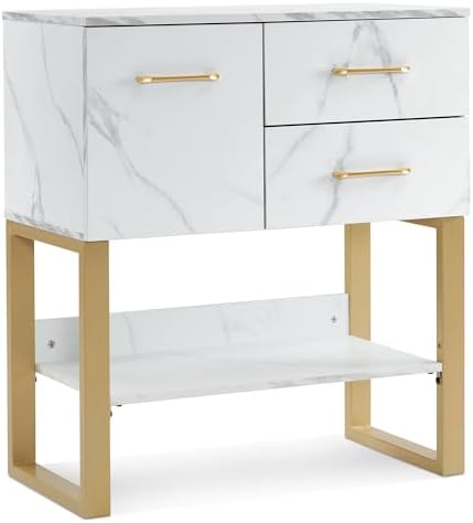 BarberPub Styling Station, Wall Mount Storage Cabinet 3185 (White) by BarberPub