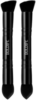 BOLDIFY Hairline Powder Brush, Root Touch Up Brush Applicator – Dual-Ended x 2 by Boldify