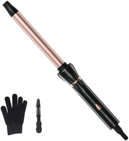 Hahahope 3/4 Inch Curling Wand, Long Barrel Ceramic Curler for Tight Curls by hahahope