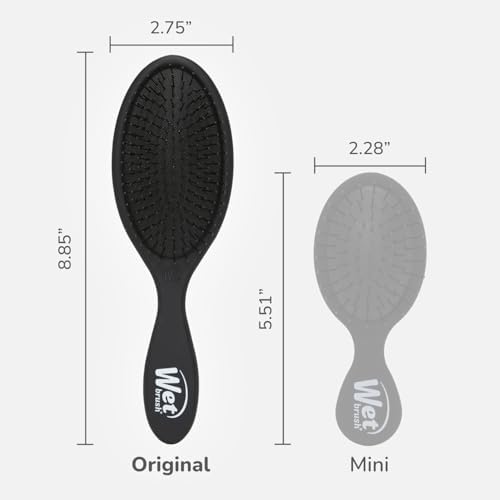 Wet Brush Original Detangler Hair Brush, Black Frost, For All Hair Textures - Image 5