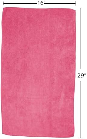Fromm Softees Microfiber Salon Hair Towels for Hairstylists, Barbers, Spa, Gym in Hot Pink/Orange, 16" by 29", 10 Count Perfect Hair Care Towel for Drying Curly, Long, Wavy Hair - Image 5