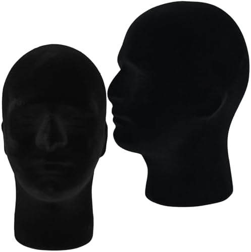 2 Pack Black Mannequin Head Stand - Image 7