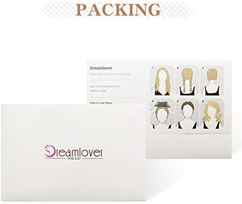 Dreamlover Nude Hair Caps, Soft Breathable Elastic Mesh Wig Cap, 3 Pieces - Image 2