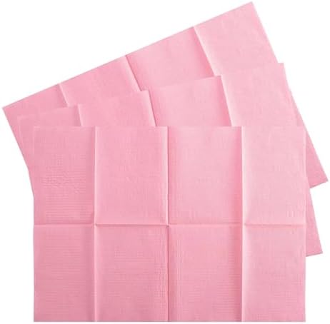 MAQIHAN 75pcs Dental Bibs Disposable - Pink Dentist Bib for Nail, Tattoo by MaqiIhanCustomOfficial