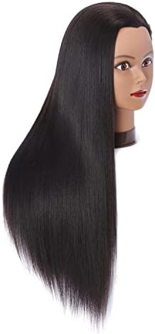 Hairingrid 26"-28" Mannequin Head Synthetic Fiber Hair Training Manikin - Image 2