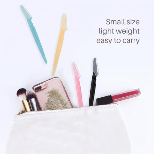 MoHern Dermaplane Razor, 60 Pcs Face Razors for Women and Men Eyebrow Razor - Image 5