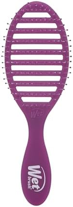 Wet Brush Speed Dry Hair Brush, Purple Frost - Vented Design & Soft HeatFlex Bristles Are Blow Dry Safe - Ergonomic Handle Manages Tangles - Pain-Free Hair Accessories by WetBrush