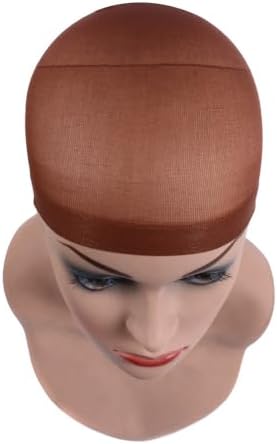 YANTAISIYU 6 Pieces Stocking Wig Caps for Lace Front Wigs Nylon Mesh Wig Cap for Women (Dark Brown) - Image 2