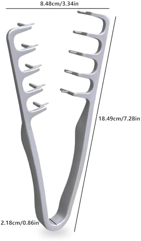 Texture Comb, Volumizing Fluffy Texture Styling Comb for Men and Women, Wide-Tooth Texturizing Styling Tool for Volume & Fringe Parting, Grey & Grey (2pcs) - Image 6