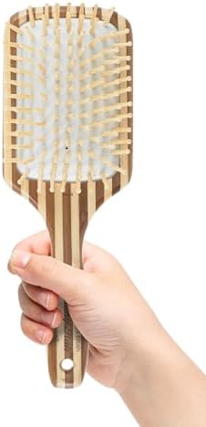 Olivia Garden Healthy Hair Eco-Friendly Bamboo Ionic Massage Hair Brush HH-4 (Paddle Large) - Image 3