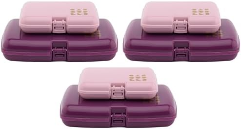 Caboodles Care Pack + Lil Bit Set, Pink & Violet, Travel Organizers for Makeup, Snap-Tight Latch for Mess-Free Travel, Size, Compact (Pack of 3) by Caboodles