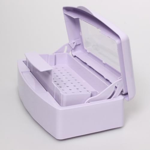 Nail Tool Sterilizer Box, Plastic Sterilization Tray for Tweezer, Eyelash Extensions, Hair Salon, Spa, Nail Implement for Esthetician - Image 4