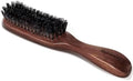STYLEMATE Hair Brush for Men, Mens Nylon Stiff Bristles Hard Firm Hair Brush for Thick Hair, Slick Back Natural Black Walnut Wooden Handle for Smoothing, Detangling, Styling by Stylemate