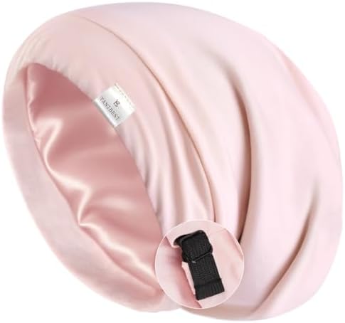 YANIBEST Slouchy Beanie Hat Satin Lined Sleep Cap Chemo Headwear Caps Pink by yanibest