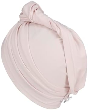 2 Pack T-Shirt Hair Plopping Towel for All Textures - Cotton Blend Water Absorption Turban with Secure Button - Moisture Gentle Styling and Setting Wrap - Sage & Pink - Image 3