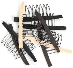 Wig Comb, 20 Pieces Wig Clips to Secure Wig 7-teeth Wig Accessories Tools For Making Wig Caps, Mixed by JIUSERLU