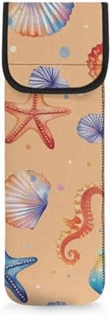 1 Piece Flat Iron Curling Wand Travel Cover Case Bag Curling Wand Travel Case Universal Curling Irons Cover Sleeve Flat Iron Case Heat Resistant Bag Starfish Shell by Unknown