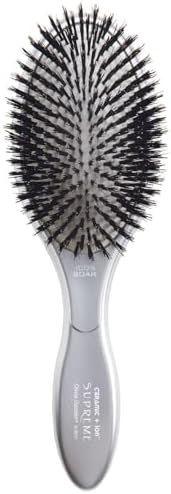 Olivia Garden Ceramic + Ion Supreme Styler Cushion Paddle Brush - Boar & Ionic for Shine, Frizz Control & Smoother Hair by Unknown