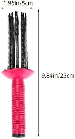 Curly Hair Styler Tool for Women & Girls, Hair Curler Brush, 17 Comb Teeth, Anti-Slip, Eco-friendly Materials, 2PC - Image 5