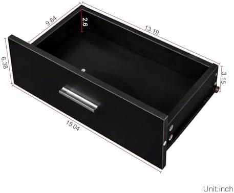 Modern 66.93" Tall Multi-Layer Hair Styling Storage Cabinet, Salon Spa Station with Appliance Holders and Lockable Drawer, Ideal for Salons, Barber Shops, and Home Use, Black - Image 6