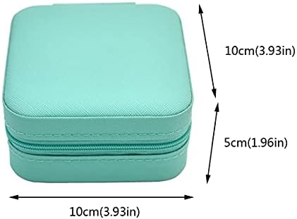 TRODANCE Mini Jewelry Travel Case, Small Jewelry Organizer, Portable Mini Storage Box for Rings, Earrings, Necklaces, Gift for Mother Mom, Girl, Daughter, Sisters, Bridesmaids (Blue-4pcs) - Image 3