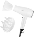 1875W Compact Hair Blow Dryer with Diffuser & Concentrator, White by Licoseam