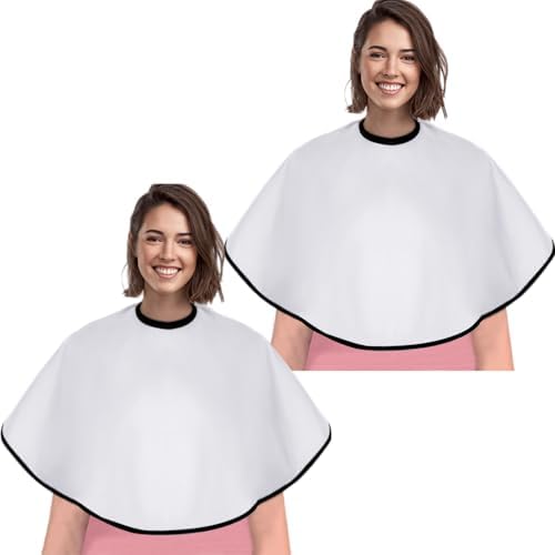 Short Barber Cape,Salon Apron for Hair Cutting Dye Coloring,Black by YELEGAI