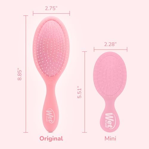 Wet Brush Original Detangler, Pink Drink (Summer Quencher), Ultra-Soft IntelliFlex Bristles Glide Through Tangles, Detangling Hair Brush (Wet & Dry), Women & Men, Limited Edition - Image 6