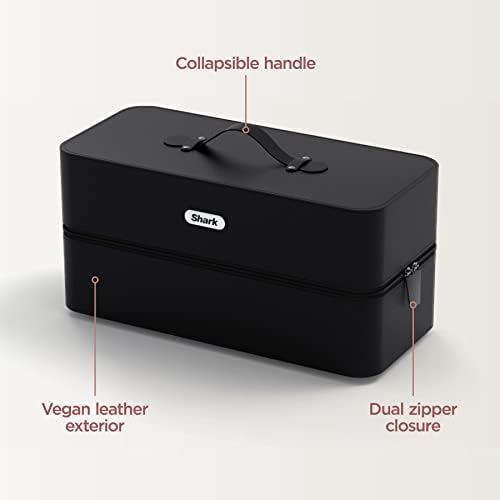 Shark FlexStyle, Vegan Leather Travel Storage Case, Black, XHD400SAC - Image 2