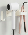 Hair Dryer and Straightener Holder, Upgraded Hair Straightener Holder with Cable Hook, Stainless Steel Universal Hair Dryer Wall Mount Waterproof for Bathroom Space-Saving White by PTALSEAW-PortableDryerHolder