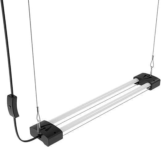 BoostGro LED Grow Light Full Spectrum Linkable 5000K Daylight + 660nm Red Indoor Plant Lighting Fixture (2 FT, Black) - Image 5