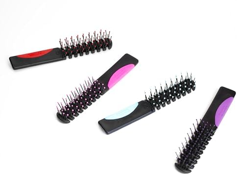 Cricket Static Free Volumizer Hair Brush - Styling, and Detangling All Hair Types, Long, Short, Thick, Thin, Curly, Straight, and Wavy, So Rad (Red) - Image 6