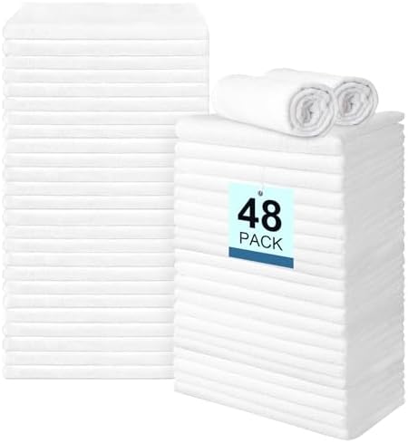 UNIMADE 48 Pack Hand Towels Set - Highly Absorbent Microfiber Gym Towels by Unimade