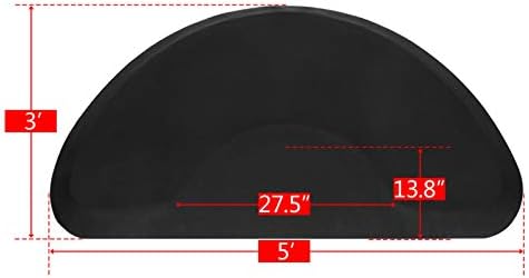 Anti Fatigue Mat for Hair Stylist 5′x3′, Barber Mat Anti Fatigue for Salon Chair Barber Stations Hairdressing Equipment (1/2 inch) - Image 5