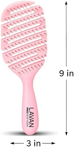 Flex Detangling Hair Brush (BABY PINK) - Image 6