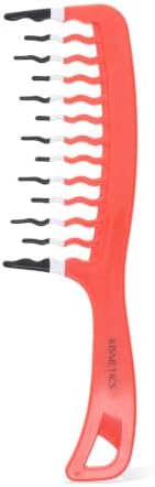 Big Hair Tools Extra Large Wide Tooth Comb for Thick, Curly, Wavy or Long Hair - Frizz-Free Detangling Shower Comb - Orange by KISMETICS