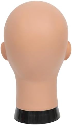 Mannequin Head Bald Female Cosmetology Manikin Head for Wigs Making Wig Display Hat Display Glasses Display Hairdressing Training Head Doll Head with Clamp - Image 4