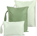 RelaxScene Wet Dry Bags Water Resistant - 3 Pack Reusable Waterproof Wet Dry Bag for Swimsuits & Baby Clothes - Leakproof Storage Pouch Bag for Travel & Baby Diaper - Travel Laundry Daycare Bags by RelaxScene