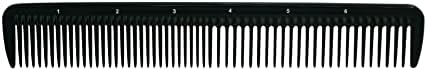 Pegasus 202, 7in Hard Rubber Hair Detangling/Trimmer Course Tooth Comb, Seamless, Smooth Edges, Anti Static, Heat and Chemically Resistant, Everyday Grooming Comb | Peines de goma dura - Black - Image 3