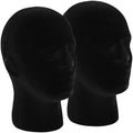 2 Pack Black Mannequin Head Stand by Unknown