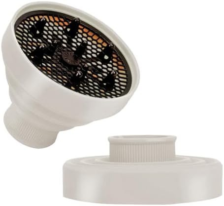 Universal Collapsible Hair Dryer Diffuser Attachment-Foldable Portable Travel and Easy Storage Hair Diffuser Fit Most Hair Dryers with Nozzle Diameter D-1.575Inch to 1.968 Inch (4-5cm)- Stone by WAJIAYON